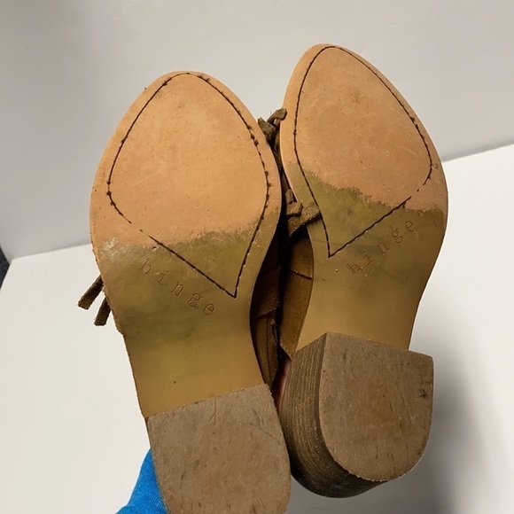 Hinge Rally Leather Mules with tassels 6 - Picture 5 of 7